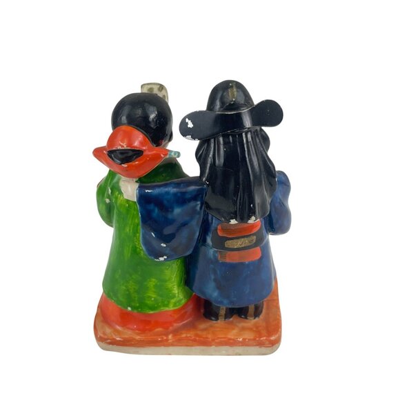 Vintage Hand-Painted Korean Wedding Couple Figurine Miniature Home Decor - Picture 3 of 10